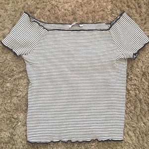 Zara Off The Shoulder Crop Top